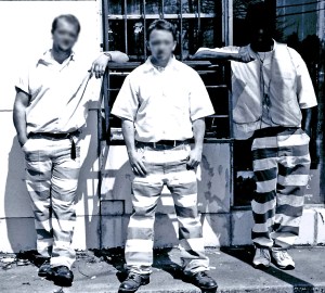 Striped Pants and White Button Downs